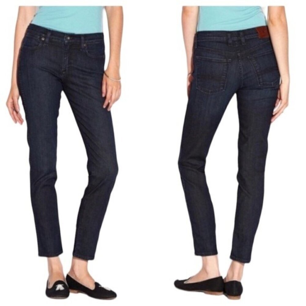 LUCKY BRAND SZ 0/25 Charlotte Rail Skinny Cropped Mid-rise Blue Jeans